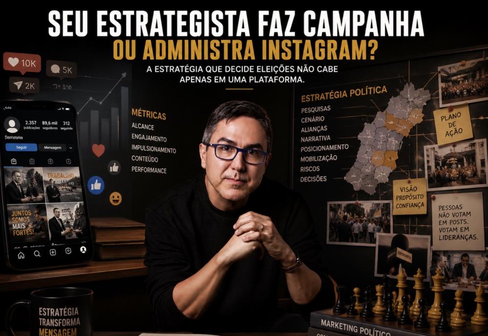 Seu estrategista faz campanha ou administra Instagram?